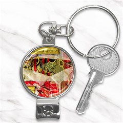 Collage Nail Clippers Key Chain