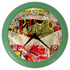 Collage Color Wall Clock