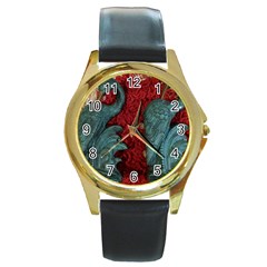 Pxl 20231123 001543615 Round Gold Metal Watch