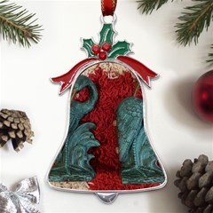 Pxl 20231123 001543615 Metal Holly Leaf Bell Ornament