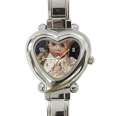 Amber Heart Italian Charm Watch