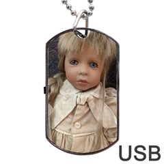 Amber Dog Tag Usb Flash (two Sides) by bestdesignintheworld