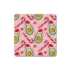 Avo Merry Christmas, Candies, Candy Cane Square Magnet by kyorashop23