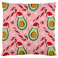 Avo Merry Christmas, Candies, Candy Cane Standard Premium Plush Fleece Cushion Case (one Side) by kyorashop23