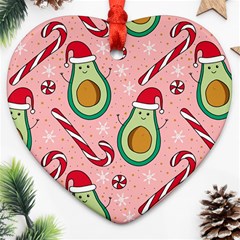 Avo Merry Christmas, Candies, Candy Cane Heart Ornament (two Sides)