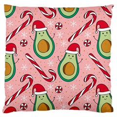 Avo Merry Christmas, Candies, Candy Cane Large Cushion Case (one Side) by kyorashop23