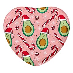 Avo Merry Christmas, Candies, Candy Cane Heart Glass Fridge Magnet (4 Pack) by kyorashop23