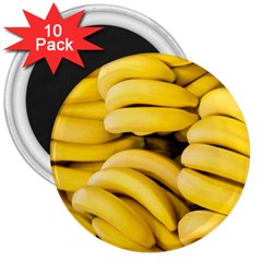 Bananas, Macro, Fruits, Ripe Bananas 3  Magnets (10 Pack) 