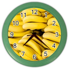 Bananas, Macro, Fruits, Ripe Bananas Color Wall Clock