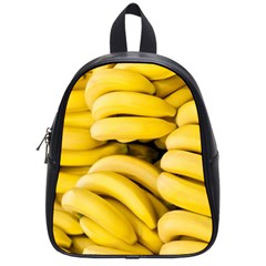 Bananas, Macro, Fruits, Ripe Bananas School Bag (small)