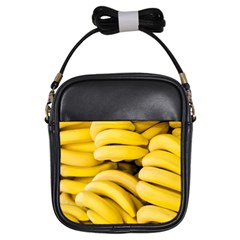 Bananas, Macro, Fruits, Ripe Bananas Girls Sling Bag