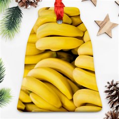 Bananas, Macro, Fruits, Ripe Bananas Ornament (bell)