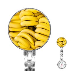 Bananas, Macro, Fruits, Ripe Bananas Stainless Steel Nurses Watch