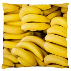 Bananas, Macro, Fruits, Ripe Bananas Large Premium Plush Fleece Cushion Case (one Side)