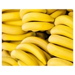 Bananas, Macro, Fruits, Ripe Bananas Two Sides Premium Plush Fleece Blanket (Teen Size) 60 x50  Blanket Front