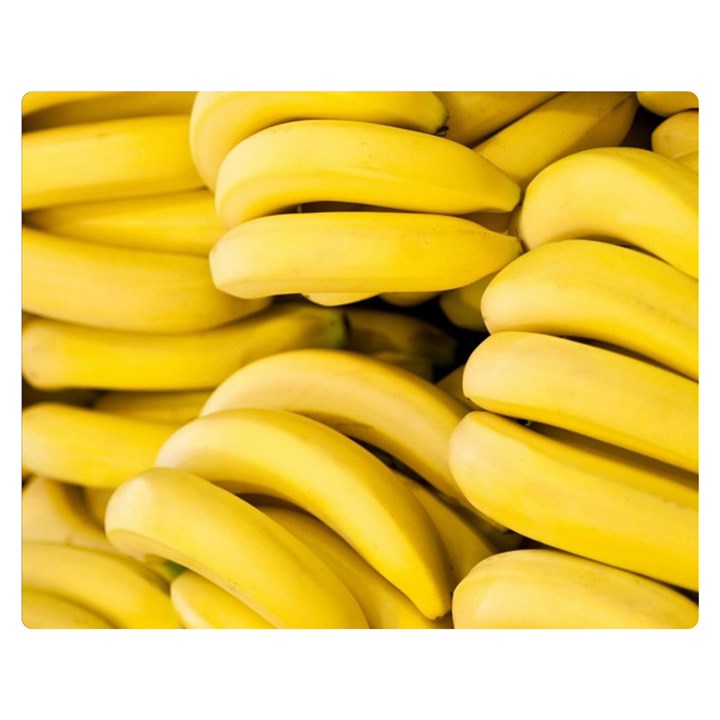 Bananas, Macro, Fruits, Ripe Bananas Two Sides Premium Plush Fleece Blanket (Teen Size)