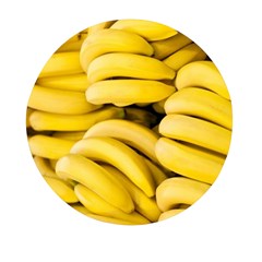 Bananas, Macro, Fruits, Ripe Bananas Mini Round Pill Box