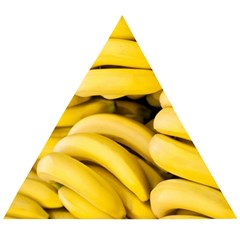 Bananas, Macro, Fruits, Ripe Bananas Wooden Puzzle Triangle