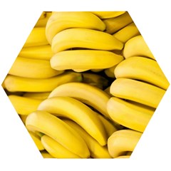 Bananas, Macro, Fruits, Ripe Bananas Wooden Puzzle Hexagon