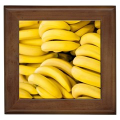 Bananas, Macro, Fruits, Ripe Bananas Framed Tile