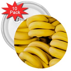 Bananas, Macro, Fruits, Ripe Bananas 3  Buttons (10 Pack) 