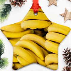 Bananas, Macro, Fruits, Ripe Bananas Ornament (star)