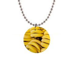 Bananas, Macro, Fruits, Ripe Bananas 1  Button Necklace