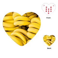 Bananas, Macro, Fruits, Ripe Bananas Playing Cards Single Design (heart) by kyorashop23