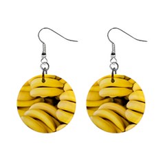 Bananas, Macro, Fruits, Ripe Bananas Mini Button Earrings