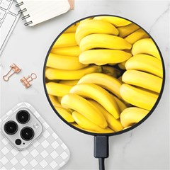 Bananas, Macro, Fruits, Ripe Bananas Wireless Fast Charger(black)