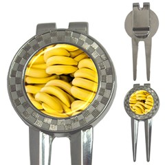 Bananas, Macro, Fruits, Ripe Bananas 3-in-1 Golf Divots