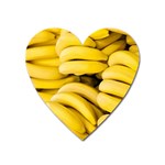 Bananas, Macro, Fruits, Ripe Bananas Heart Magnet Front