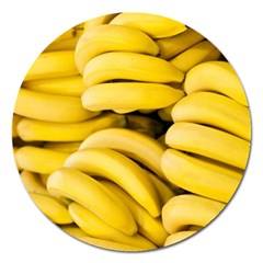 Bananas, Macro, Fruits, Ripe Bananas Magnet 5  (round)