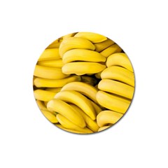 Bananas, Macro, Fruits, Ripe Bananas Magnet 3  (round)