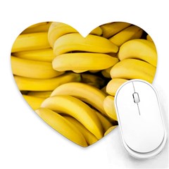 Bananas, Macro, Fruits, Ripe Bananas Heart Mousepad