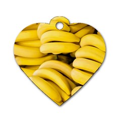 Bananas, Macro, Fruits, Ripe Bananas Dog Tag Heart (two Sides)