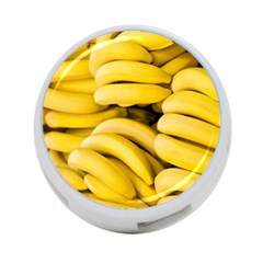 Bananas, Macro, Fruits, Ripe Bananas 4-port Usb Hub (one Side)