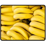 Bananas, Macro, Fruits, Ripe Bananas Fleece Blanket (Medium) 60 x50  Blanket Front