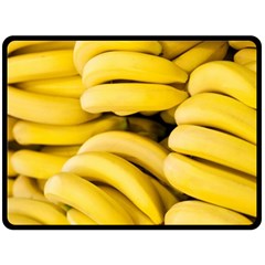 Bananas, Macro, Fruits, Ripe Bananas Two Sides Fleece Blanket (large)