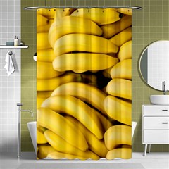 Bananas, Macro, Fruits, Ripe Bananas Shower Curtain 48  X 72  (small)  by kyorashop23