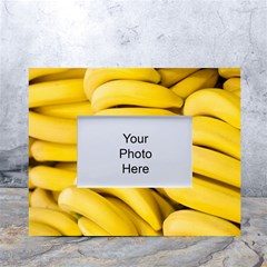 Bananas, Macro, Fruits, Ripe Bananas White Tabletop Photo Frame 4 x6  by kyorashop23