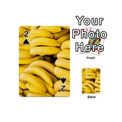 Bananas, Macro, Fruits, Ripe Bananas Playing Cards 54 Designs (mini) by kyorashop23