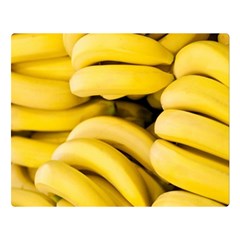 Bananas, Macro, Fruits, Ripe Bananas Premium Plush Fleece Blanket (large) by kyorashop23