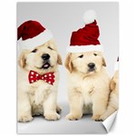 Christmas Puppies, Santa, Craciun, Christmas, Funny, Hat, Puppy, Red Canvas 12  x 16  11.86 x15.41  Canvas - 1