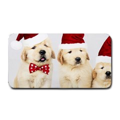 Christmas Puppies, Santa, Craciun, Christmas, Funny, Hat, Puppy, Red Medium Bar Mat by kyorashop23