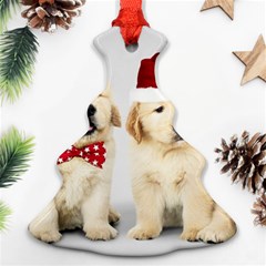 Christmas Puppies, Santa, Craciun, Christmas, Funny, Hat, Puppy, Red Christmas Tree Ornament (two Sides) by kyorashop23