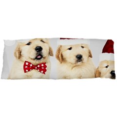 Christmas Puppies, Santa, Craciun, Christmas, Funny, Hat, Puppy, Red 15 x40  Body Pillow Case Dakimakura (two Sides) by kyorashop23