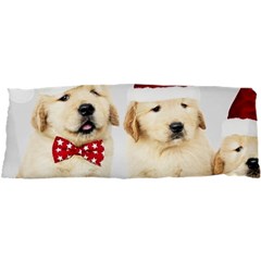 Christmas Puppies, Santa, Craciun, Christmas, Funny, Hat, Puppy, Red 25 x67  Body Pillow Case Dakimakura (two Sides) by kyorashop23