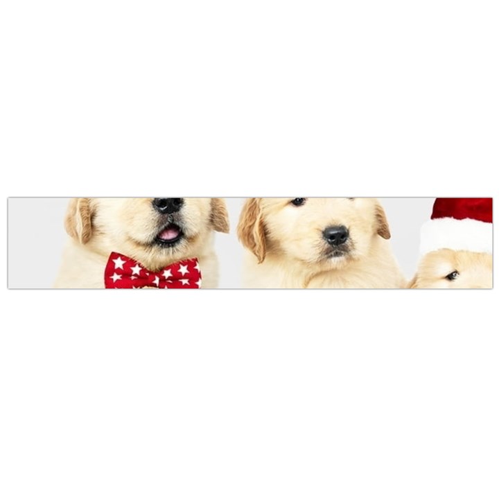 Christmas Puppies, Santa, Craciun, Christmas, Funny, Hat, Puppy, Red Large Premium Plush Fleece Scarf 