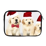 Christmas Puppies, Santa, Craciun, Christmas, Funny, Hat, Puppy, Red Apple MacBook Pro 17  Zipper Case Front